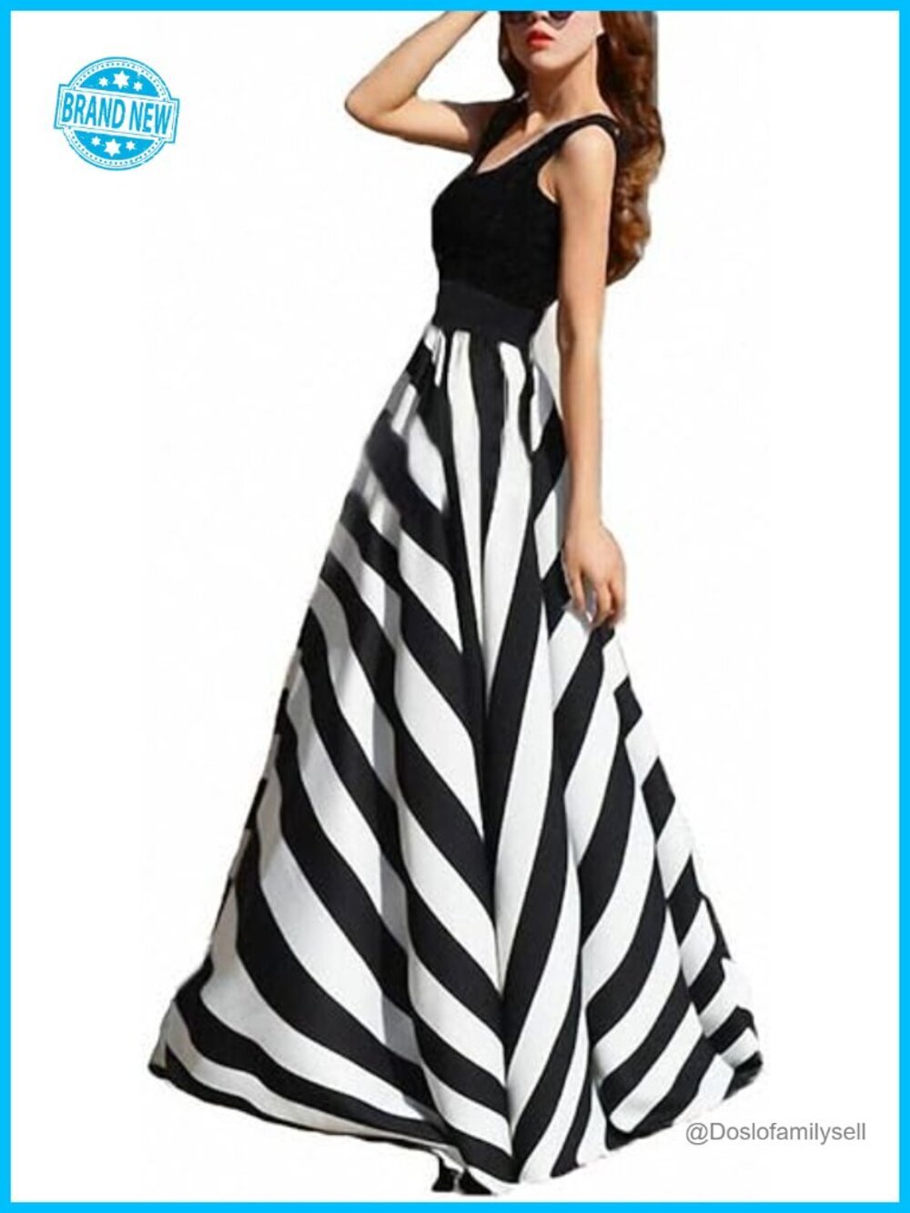 Chiffon Floor Length High Waist Maxi Skirt with Elastic Waist